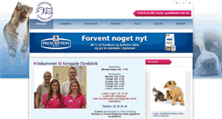 Desktop Screenshot of korsgadedyreklinik.dk